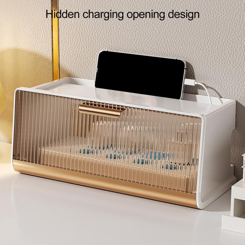 Storage Case WiFi Router Shelf with Large Capacity, Dustproof Visible Design, Smooth Edge Simple Appearance Save Space