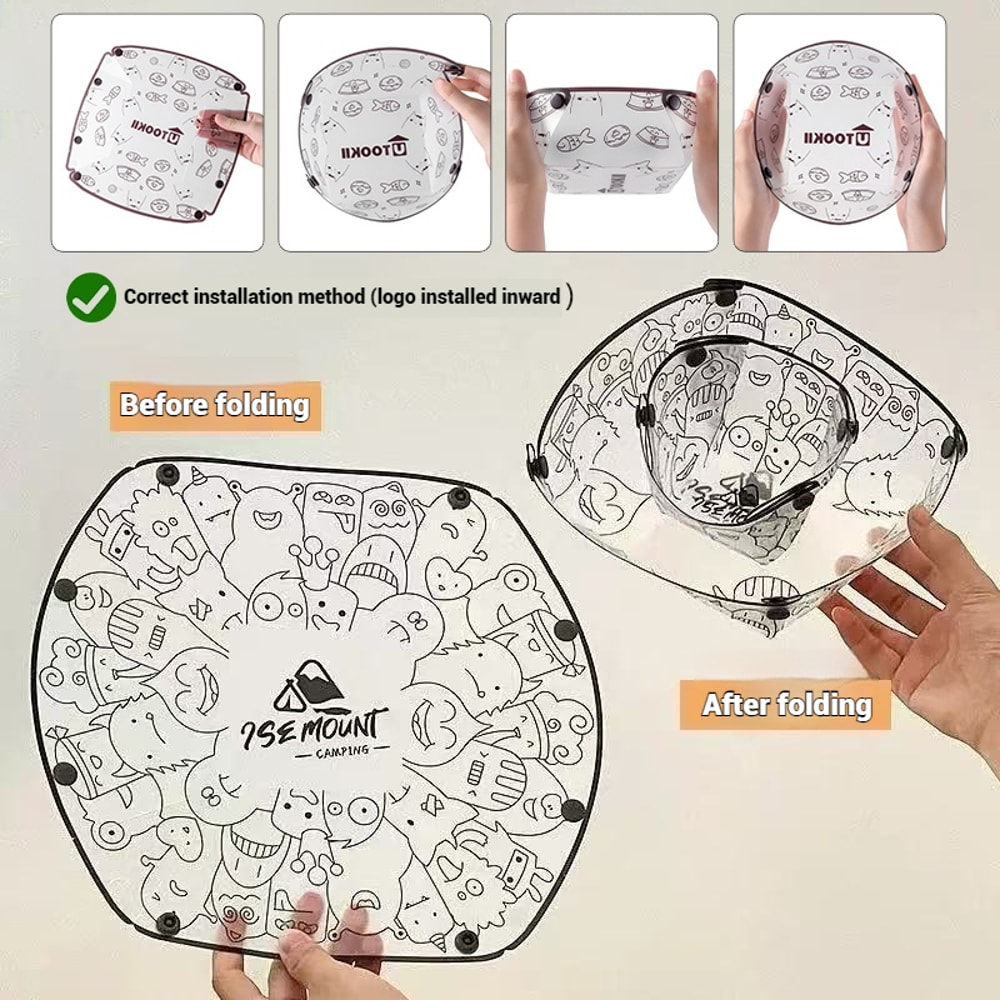 Collapsible Bowl Set Outdoor Camping, Foldable Tableware Ultralight, Portable Plastic Folding Bowl Dinner Plate Cup