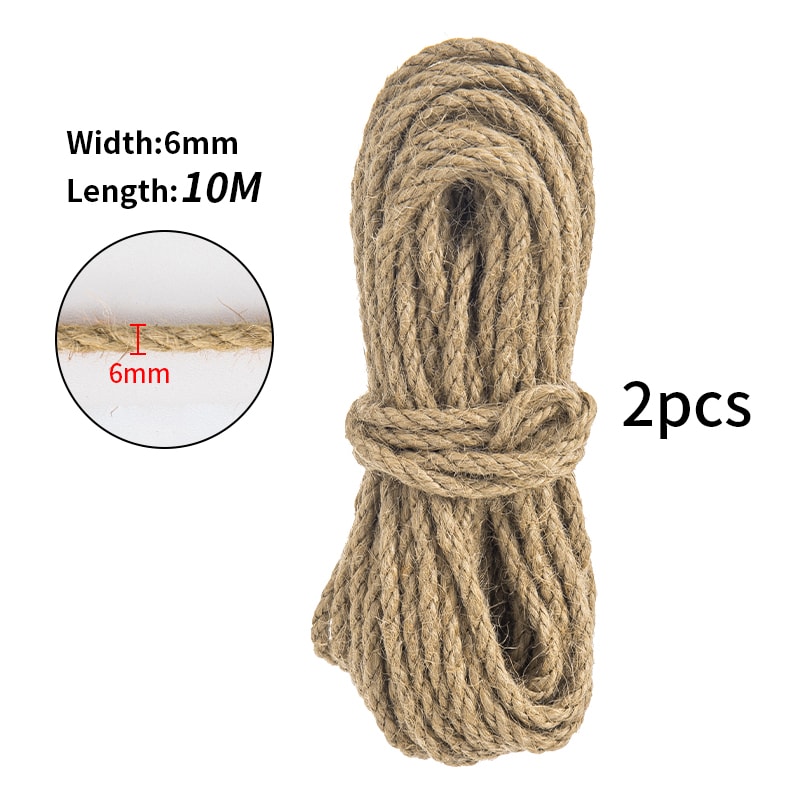 Natural Sisal Rope For Cat Tree DIY Scratching Post Toy Climbing Frame Replacement Kitten Claw Scra 7