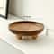 Mini Bamboo Tray Wood Saucer Flower Pot Tray Cup Pad Coaster Plate Kitchen Decorative Plate Creative Coffee Cup Mat Home Decor