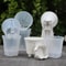 Transparent Self Watering Plant Pots Plastic Flowerpot Planter With Drainage Holes For Indoor And O 1