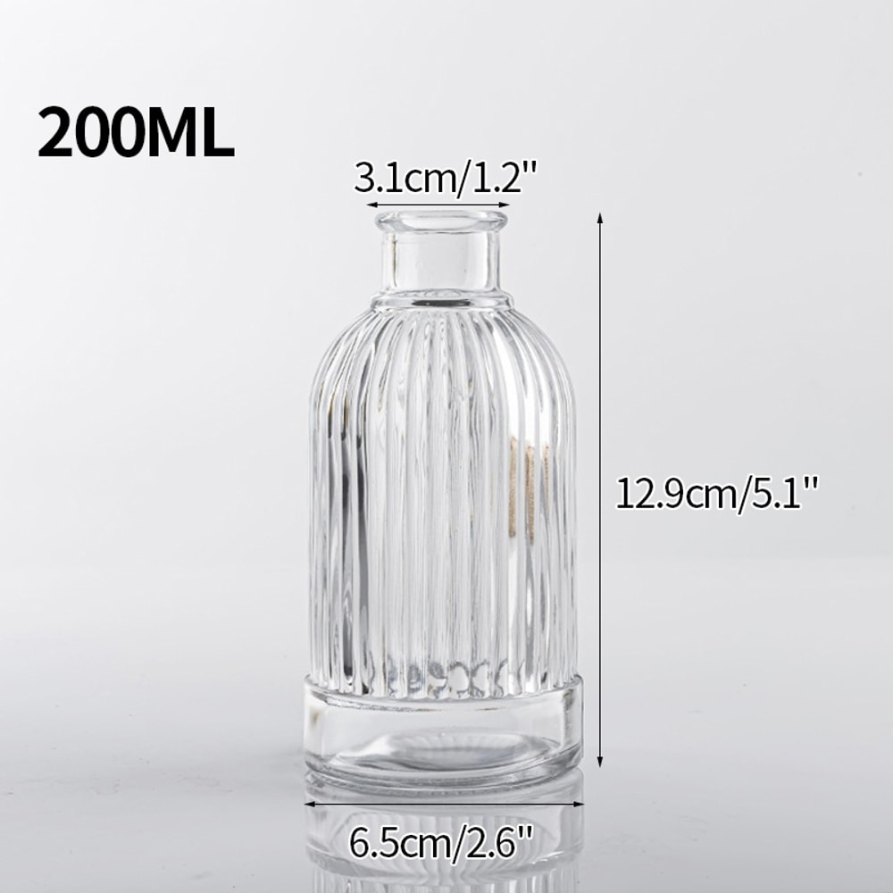 Vintage Flower Vase, Mini Glass Vase for Wedding Party, Transparent Hydroponics Plant Flower Vases, Desktop Ornaments