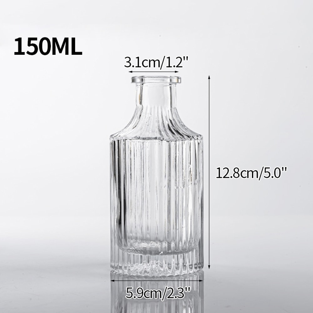 Vintage Flower Vase, Mini Glass Vase for Wedding Party, Transparent Hydroponics Plant Flower Vases, Desktop Ornaments