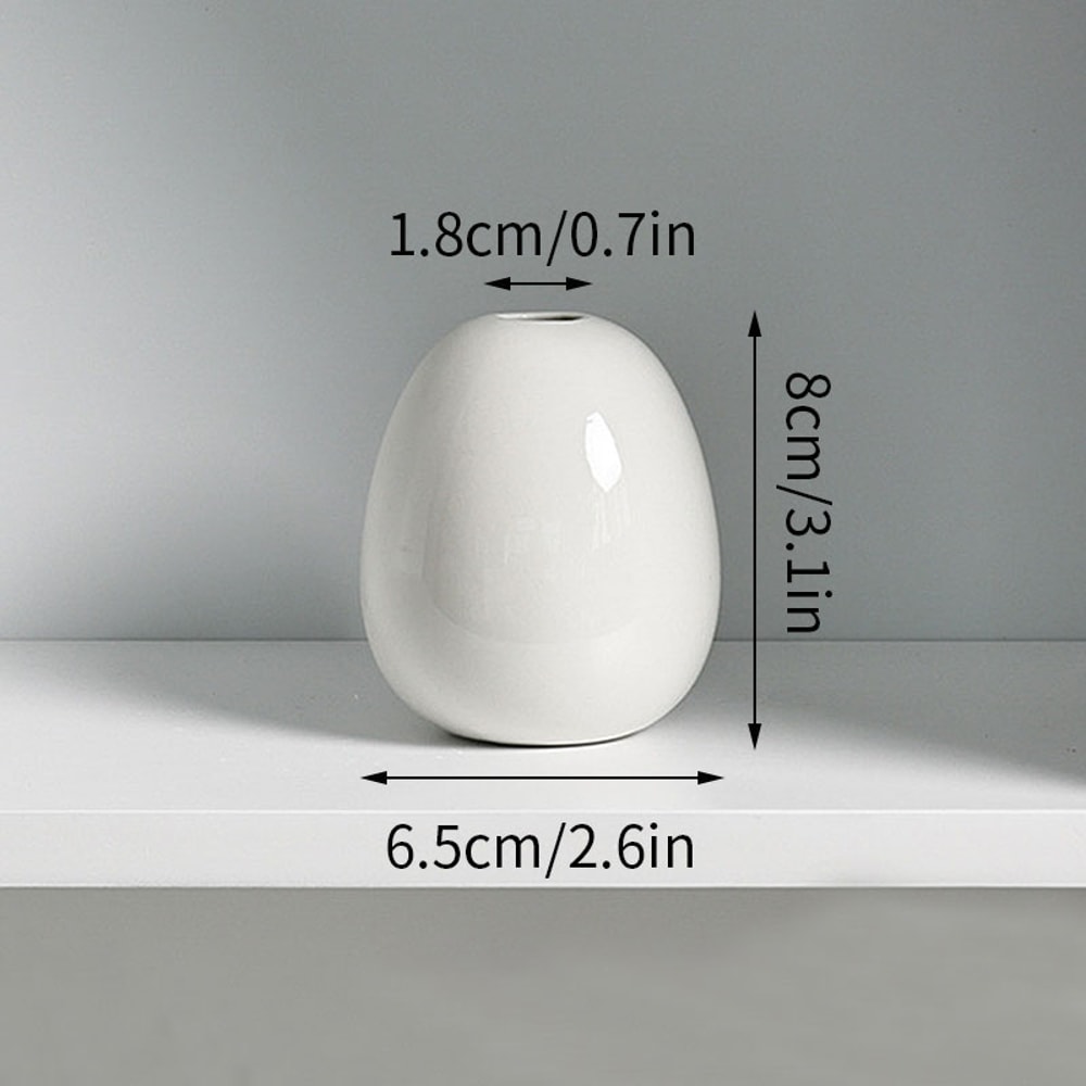 Ceramic Bud Vase, Small Single Stem Flower Vases, Mini Plant Bottle Pot, Decorative Floral Holder for Home Desktop Decor