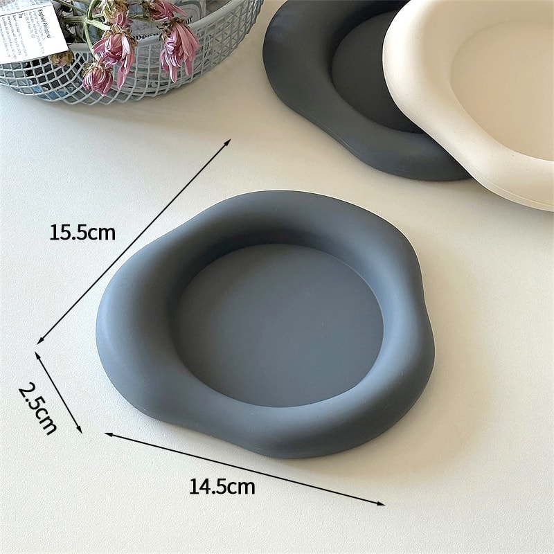 Imitation Ceramic Coasters, Cloud Shape Silicone Coasters, Non-Slip Heat Insulation Coasters for Coffee Cups, Home Decor