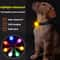 LED Dog Collar Light Rechargeable Flashing Pet Cat Night Safety Pendant Flashlight Accessories For 1