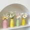 Modern Small Flower Vases, Candy Color Ceramic Bud Vase, for Pampas Grass, Desktop Ornaments, Living Room Decor