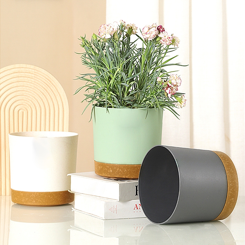 Self Watering Plant Pots, Automatic Plastic Flowerpot, Bottom Watering Planters with Saucer for Indoor Outdoor Plants