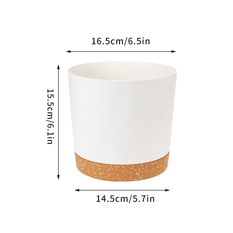 Self Watering Plant Pots, Automatic Plastic Flowerpot, Bottom Watering Planters with Saucer for Indoor Outdoor Plants