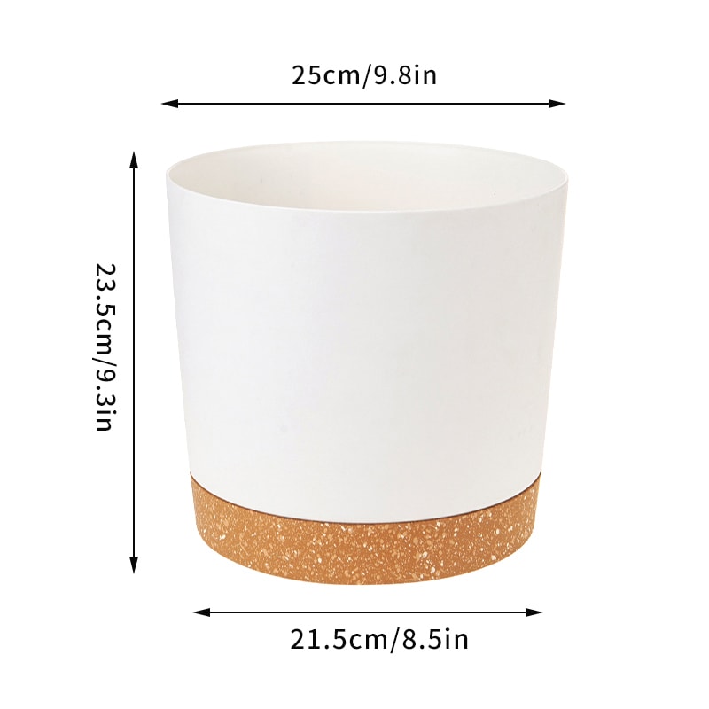 Self Watering Plant Pots, Automatic Plastic Flowerpot, Bottom Watering Planters with Saucer for Indoor Outdoor Plants