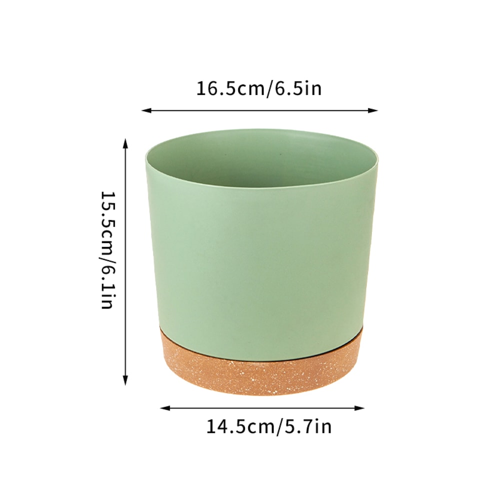 Self Watering Plant Pots, Automatic Plastic Flowerpot, Bottom Watering Planters with Saucer for Indoor Outdoor Plants