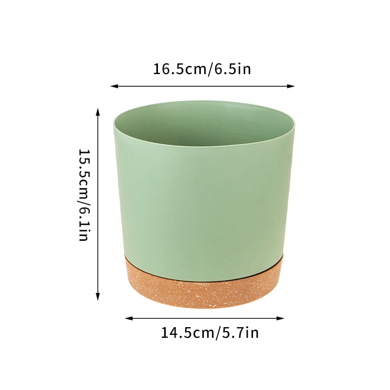 Self Watering Plant Pots, Automatic Plastic Flowerpot, Bottom Watering Planters with Saucer for Indoor Outdoor Plants