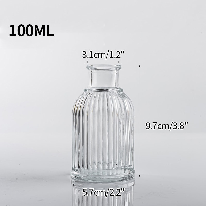 Mini Transparent Glass Vase Nordic Flower Vase Hydroponic Plant Vase Modern Living Room Glass Ornam 7