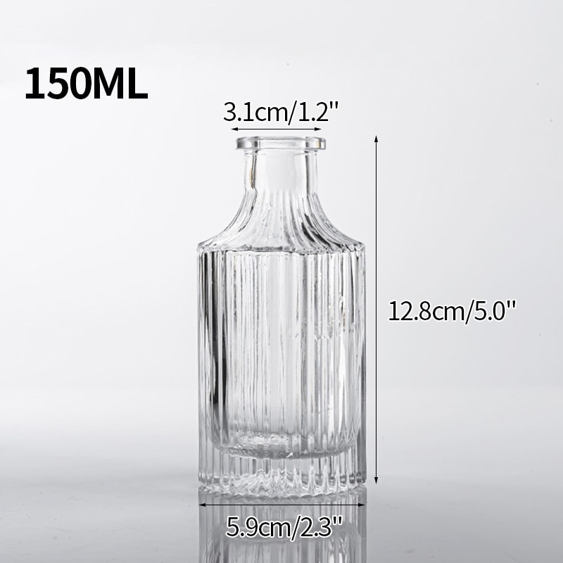 Mini Transparent Glass Vase Nordic Flower Vase Hydroponic Plant Vase Modern Living Room Glass Ornam 8