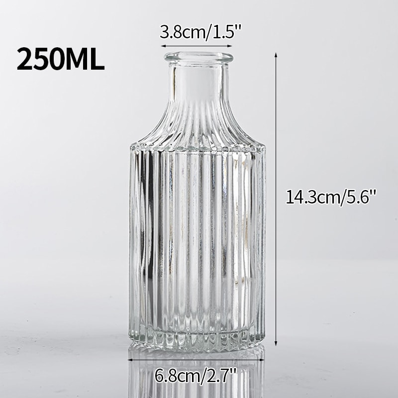Mini Transparent Glass Vase Nordic Flower Vase Hydroponic Plant Vase Modern Living Room Glass Ornam 11