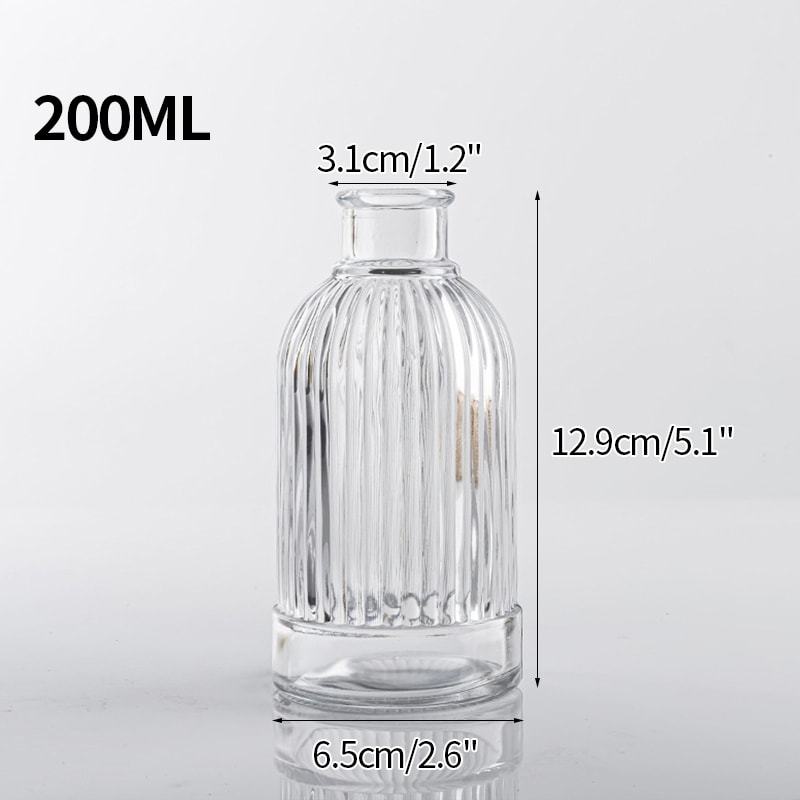 Mini Transparent Glass Vase Nordic Flower Vase Hydroponic Plant Vase Modern Living Room Glass Ornam 10