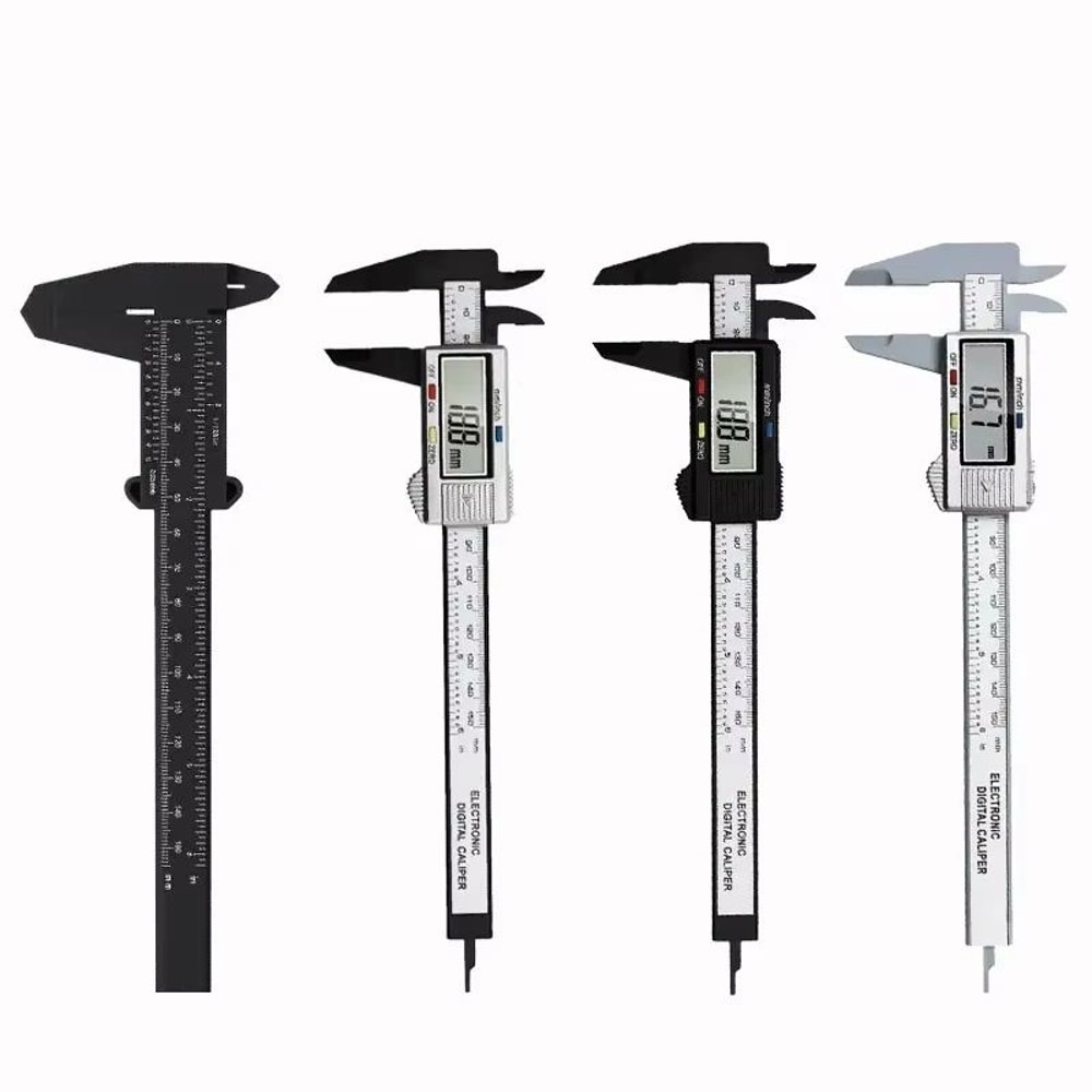 Plastic Vernier Caliper Digital Display Caliper Mini Text Play Caliper Student Vernier Ruler Measur 0