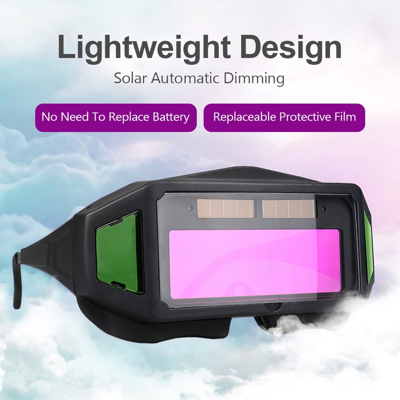 Professional Welding Glasses, Automatic Darkening Glasses for TIG MIG MMA, Weld Glasses Goggles, Durable Welding