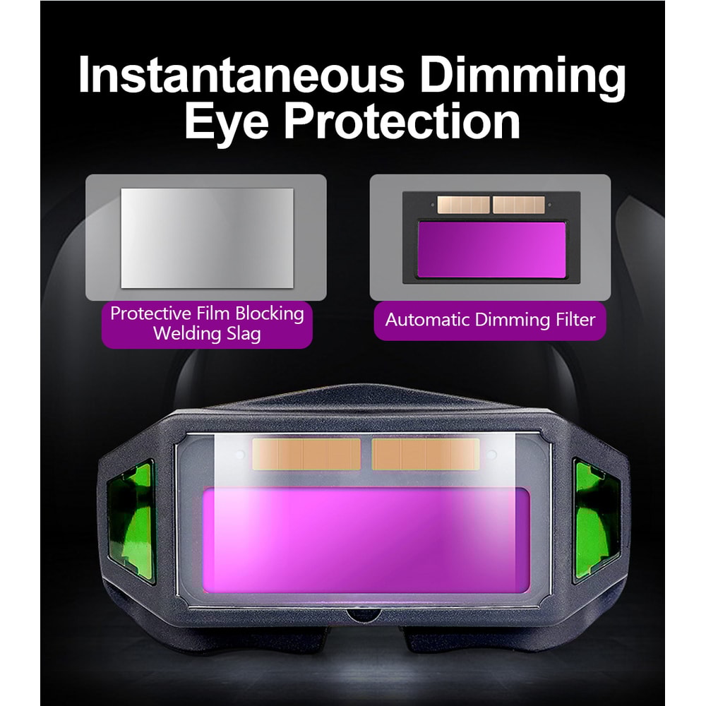 Professional Welding Glasses, Automatic Darkening Glasses for TIG MIG MMA, Weld Glasses Goggles, Durable Welding
