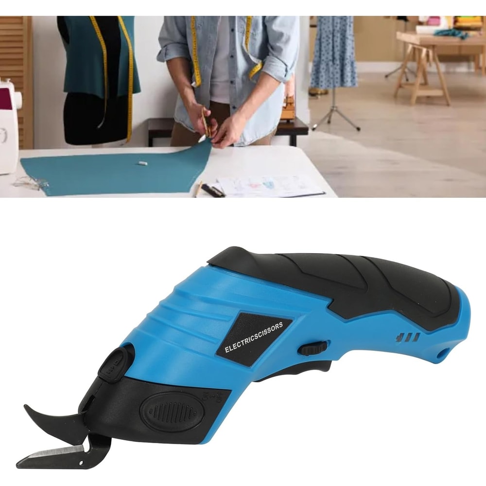 Electric Scissors Cordless Handheld, Ideal for Cutting Fabrics, Carpets, Soft Leather, Cardboard