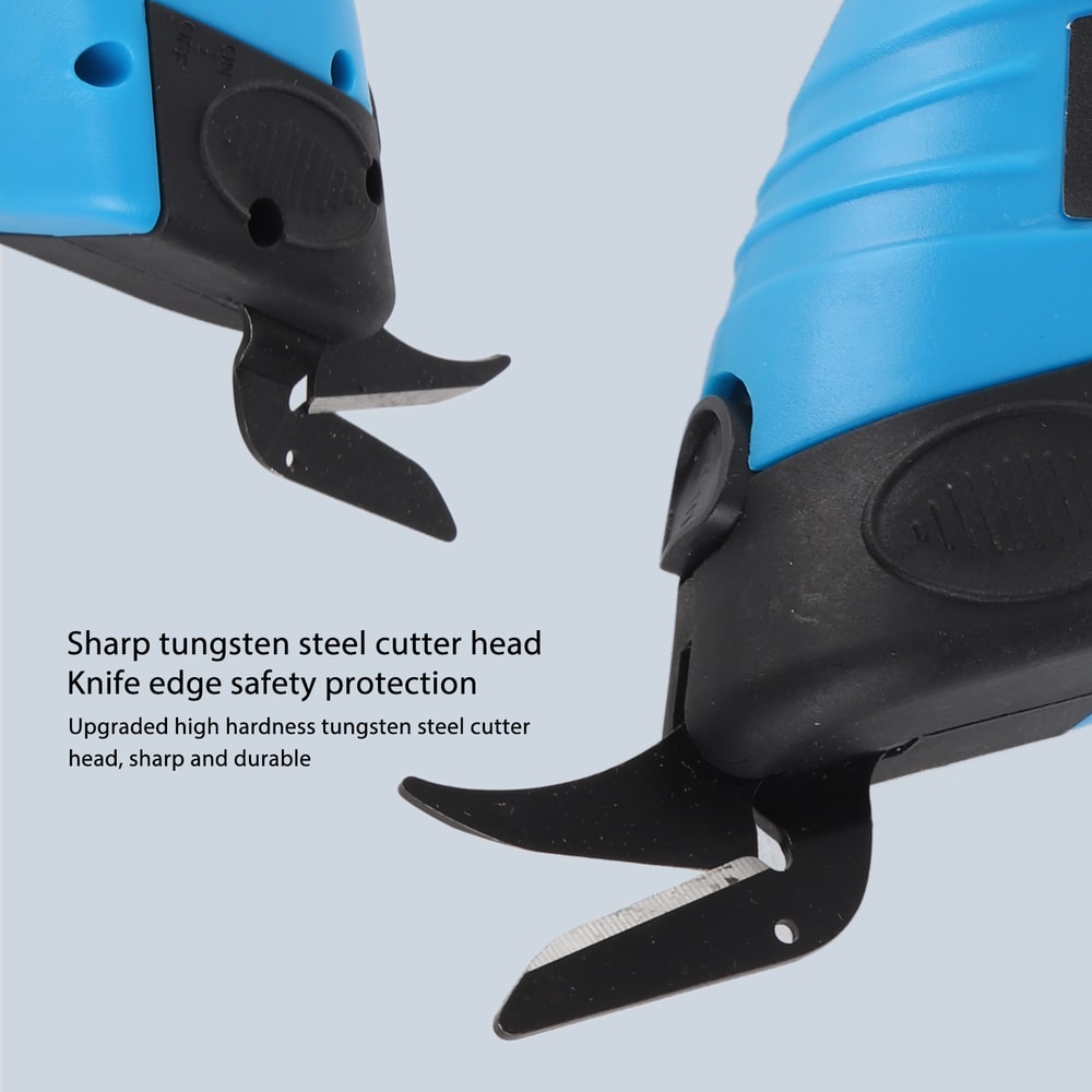 Electric Scissors Cordless Handheld, Ideal for Cutting Fabrics, Carpets, Soft Leather, Cardboard