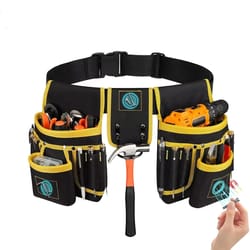 tool belt bag, adjustable utility belt with pockets, detachable work pouch, heavy waist apron, versatile pouch for tools