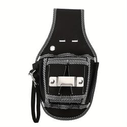 professional carpenter's tool belt pouch, durable polyester, waist-level storage and drill holder for home improvement