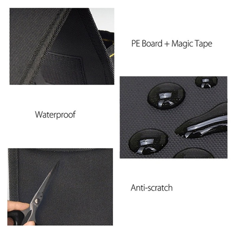 Professional Electrician Tool Bag Belt, Waterproof Oxford Cloth Tool Holder, Convenient Pockets, Waist Belt Electricians