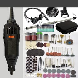 rotary tool kit, flex shaft, multifunctional chuck, accessories, power multipurpose set for diy creations