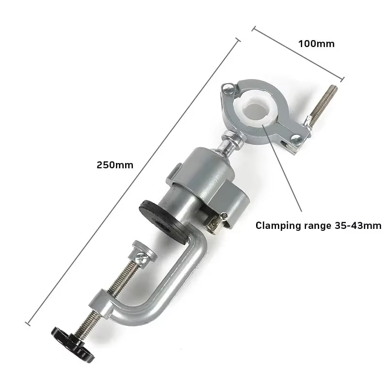 Table Swivel Vise, Woodworking Grinder Tool, Electric Drill Stand Holder, Aluminium Alloy Bracket, Table Vise Precision