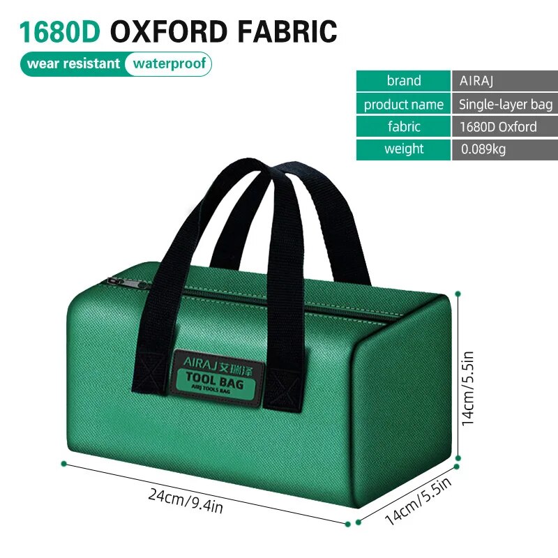 Electrician Tool Bag MultiFunctional Oxford Storage Durable Handheld Work Bag Strong Thickened Wood 6