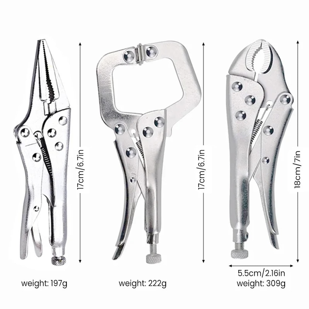 Multifunctional Pliers Locking Pliers Carbon Steel AntiSlip Durable Manual Tool For Electricians Ma 1