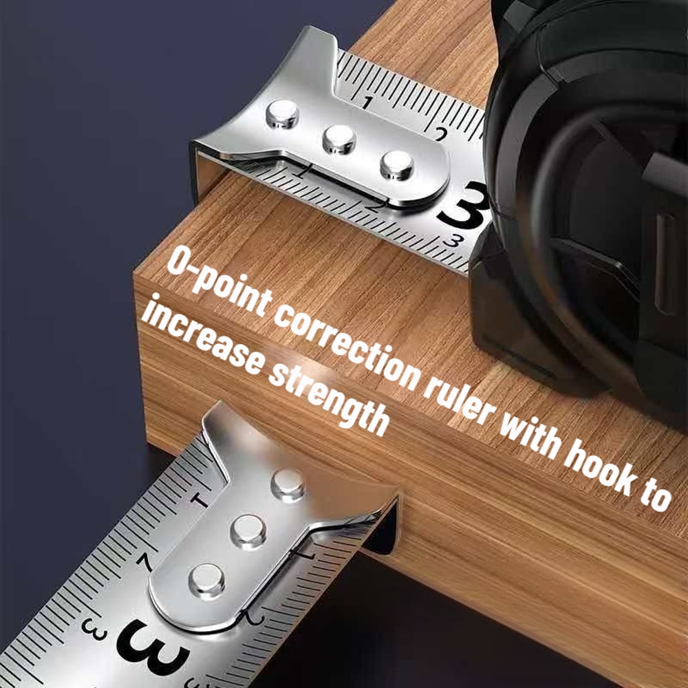 Stainless Steel Tape Measure High Precision Retractable Ruler For Woodworking And Home Use 3