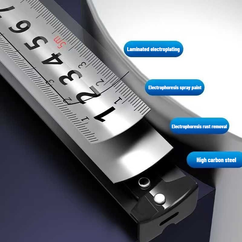 Stainless Steel Tape Measure High Precision Retractable Ruler For Woodworking And Home Use 4