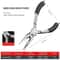 Mini Pointed Toothless Flat Mouth Extended Needle Mouth Pliers Set, Oblique Mouth Wire Binding Pliers, Flat Mouth Pliers
