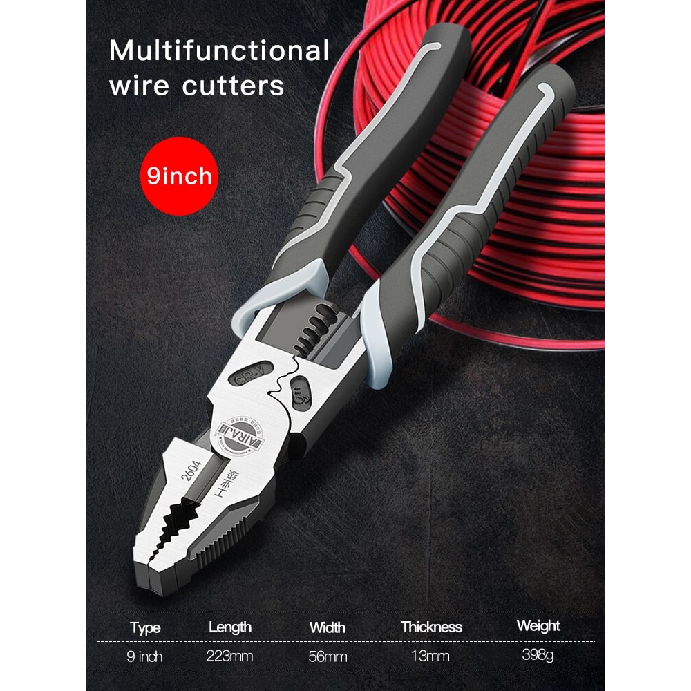 Wire Pliers Sharp Large Opening Stripping Pliers Industrial Grade Multifunctional Manual Tools 6