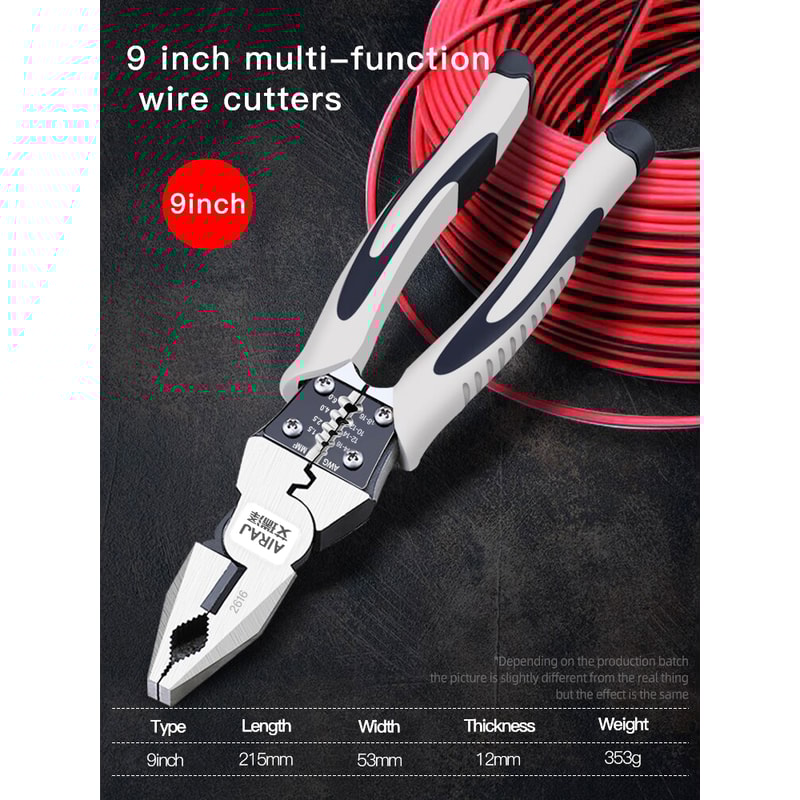 Wire Pliers Sharp Large Opening Stripping Pliers Industrial Grade Multifunctional Manual Tools 7