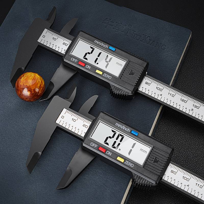 Digital Vernier Caliper Inch Metric Fraction Conversion Tool Large LCD Display Plastic Caliper For 3