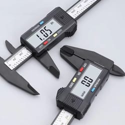 digital vernier caliper, inch metric fraction conversion tool, large lcd display plastic caliper for precise measurement