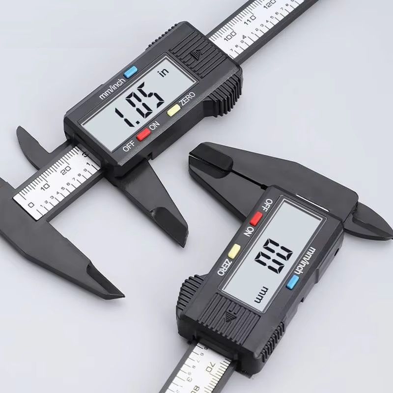 Digital Vernier Caliper Inch Metric Fraction Conversion Tool Large LCD Display Plastic Caliper For 0