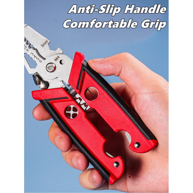 Electrician Pliers Multifunctional Wire Stripper Crimper Pliers Professional Electrician Tool For C 3