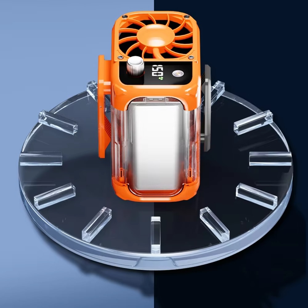 Mini HighSpeed Waist Fan Bladeless USB Hanging Neck Fan Outdoor Multifunctional Mobile Power Lighti 5