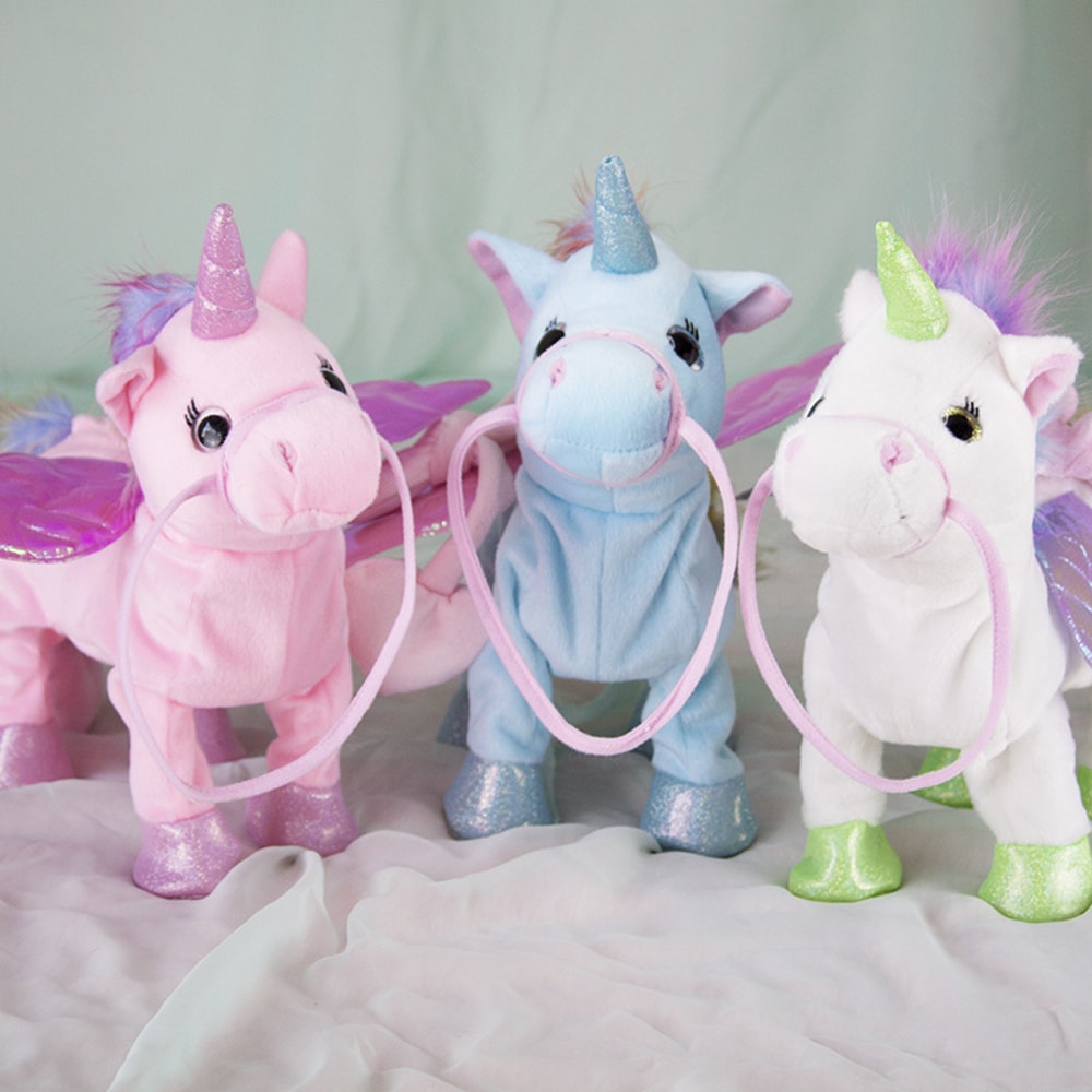 Electric Funny Plush Toy, Singing Music Walk Magic Unicorn Animal, Horse Toys for Children, Girls, Fantasy Gift for Kids