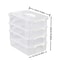 Extra Large Stackable Storage Box with Lid, Clear Plastic Organizer for Toy Building Blocks, Storage Box for Toys