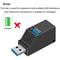 USB HUB Adapter Extender For PC Laptop 3Port Mini Splitter Box HiSpeed USB Card Reader USB Adapter 4