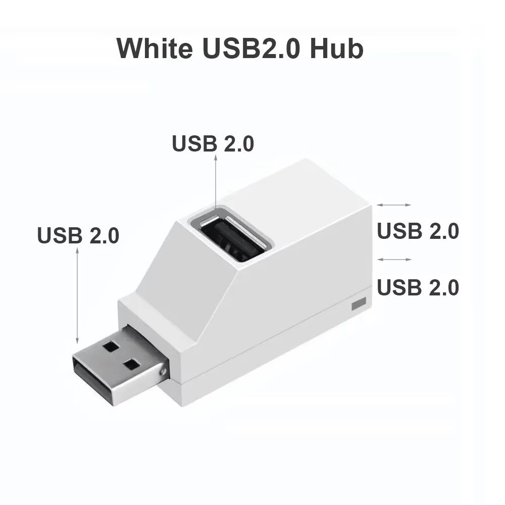 USB HUB Adapter Extender For PC Laptop 3Port Mini Splitter Box HiSpeed USB Card Reader USB Adapter 6