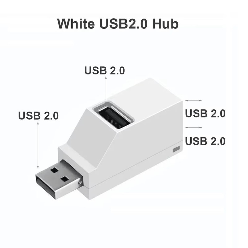 USB HUB Adapter Extender For PC Laptop 3Port Mini Splitter Box HiSpeed USB Card Reader USB Adapter 6