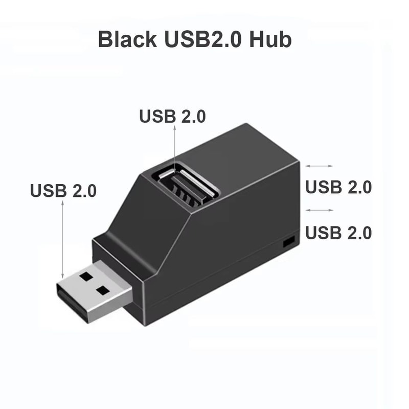 USB HUB Adapter Extender For PC Laptop 3Port Mini Splitter Box HiSpeed USB Card Reader USB Adapter 7
