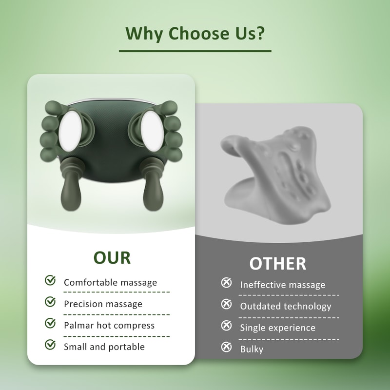 Hot Compress Neck Massager Portable Shiatsu Neck And Shoulder Massager Deep Tissue Kneading Massage 5