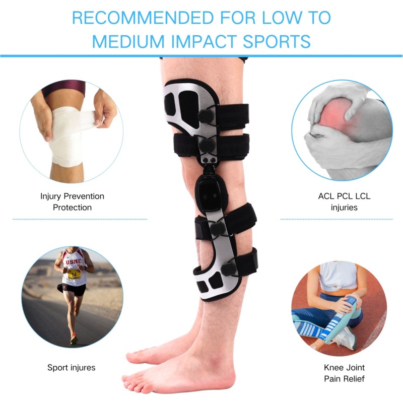 Unloader Knee Brace Double Upright Brace For ACL PCL Osteoarthritis BoneonBone Pain Relief 1
